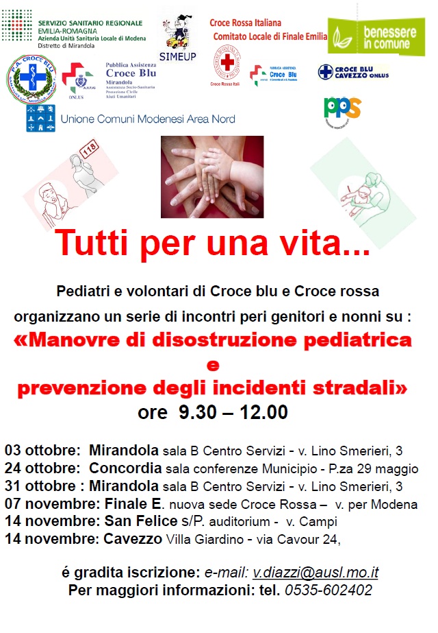 03 Ottobre – Tutti per una vita