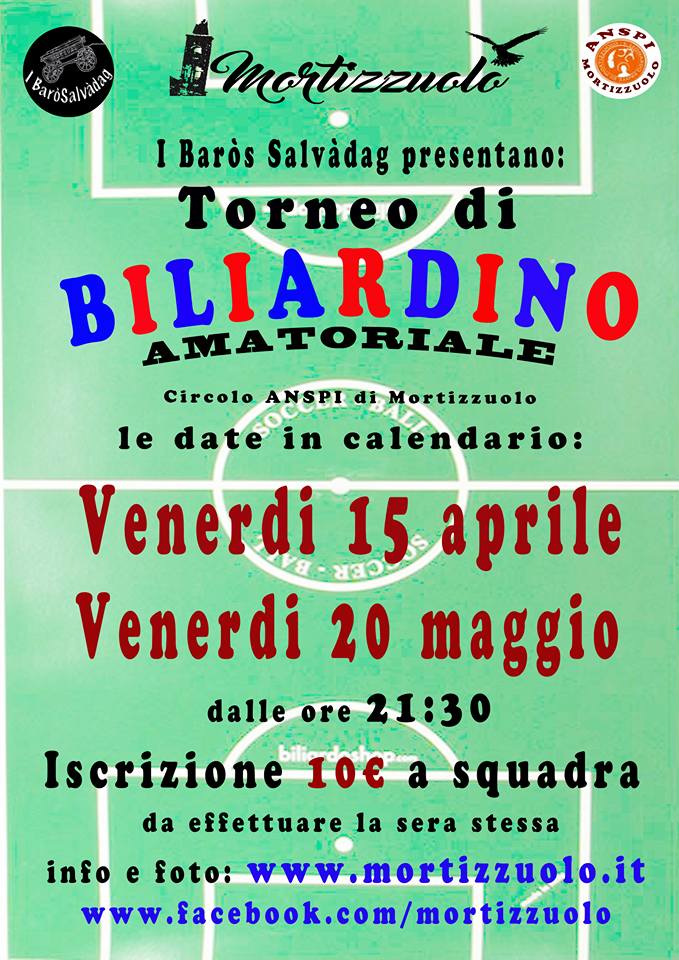 20 maggio bigliardino