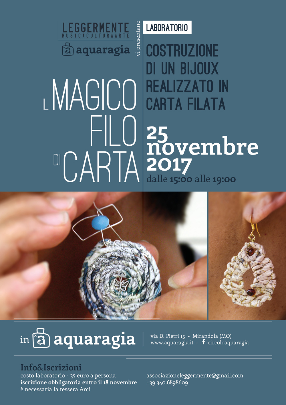 Sabato 25 novembre – Il Magico Filo di Carta