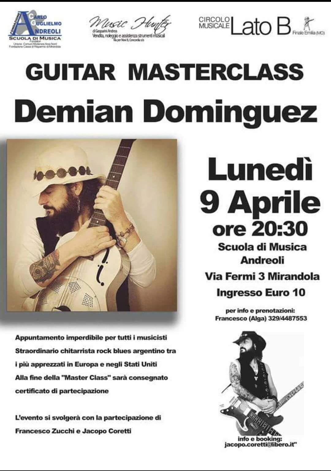 9 Aprile – Demian Dominguez