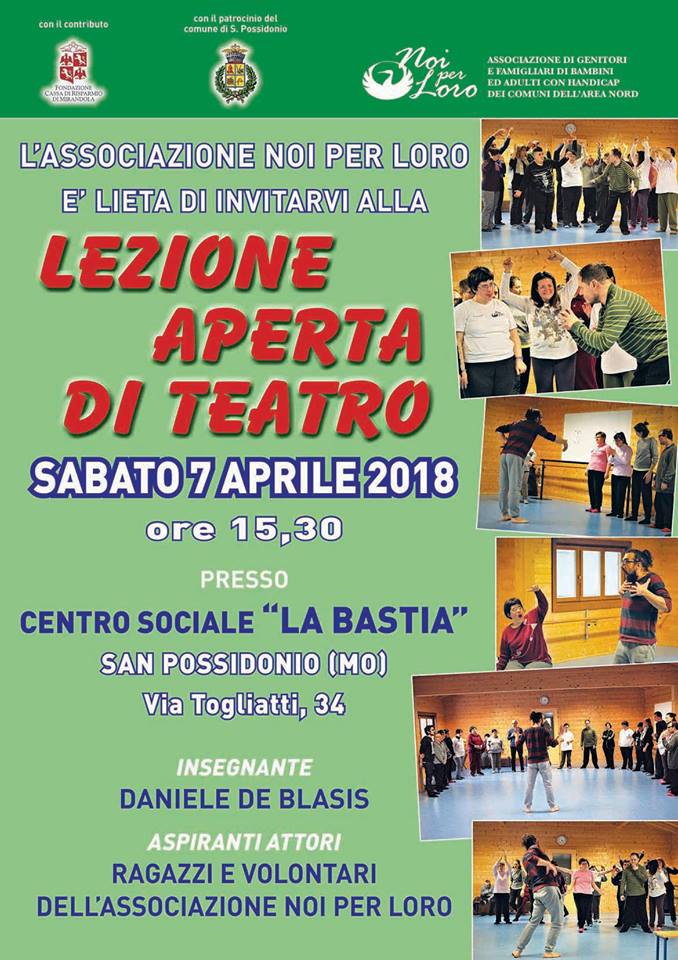 7 Aprile – Lezione aperta di teatro