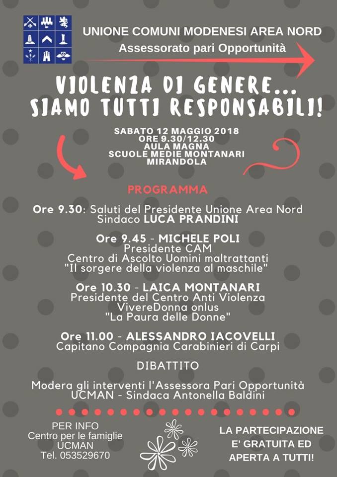 12 Maggio – Convegno contro la violenza sulle donne