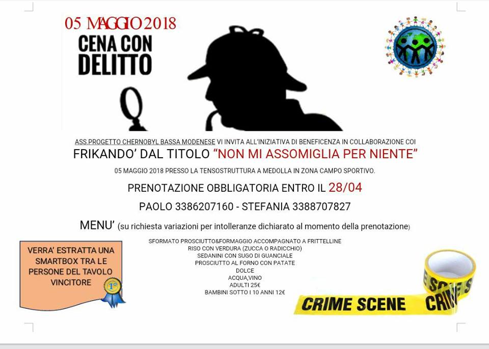 5 Maggio – Cena con delitto