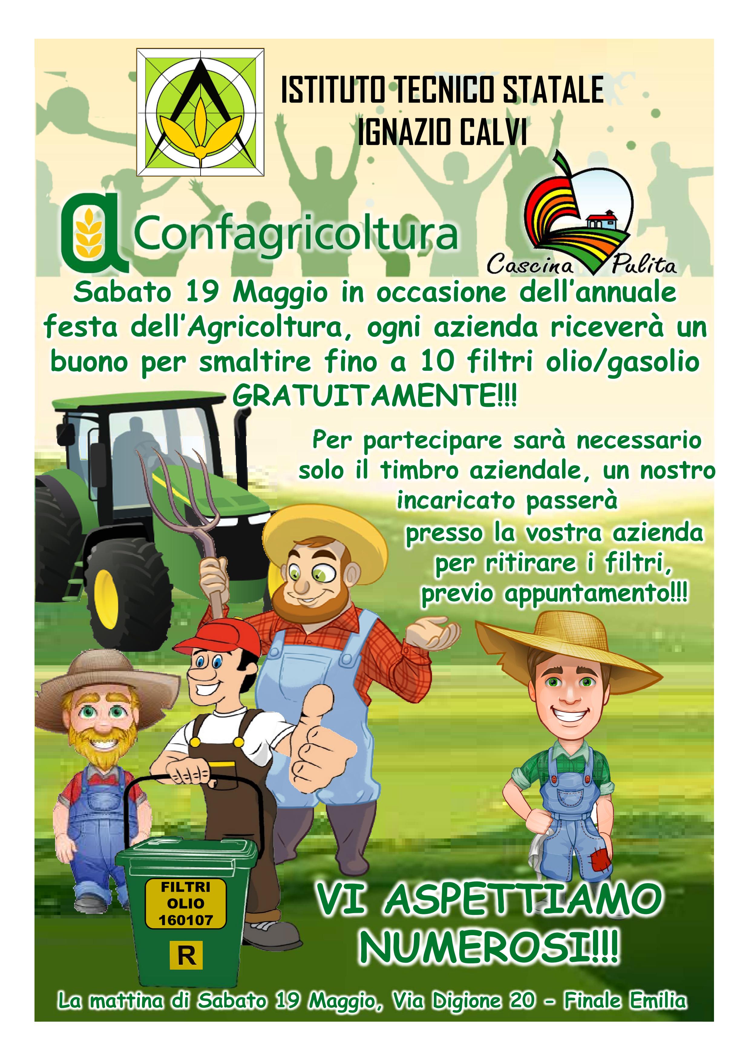 19 Maggio – Festa dell’Agricoltura e smaltimento gratuito