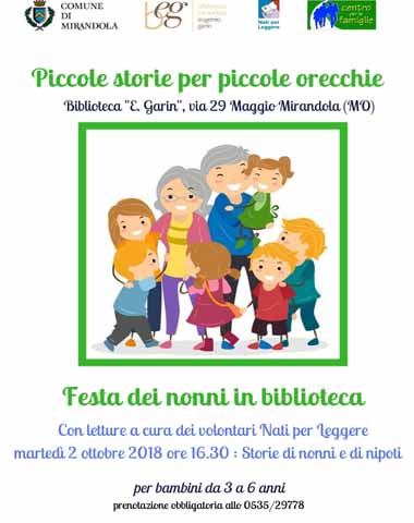 2 Ottobre – Festa dei nonni in biblioteca