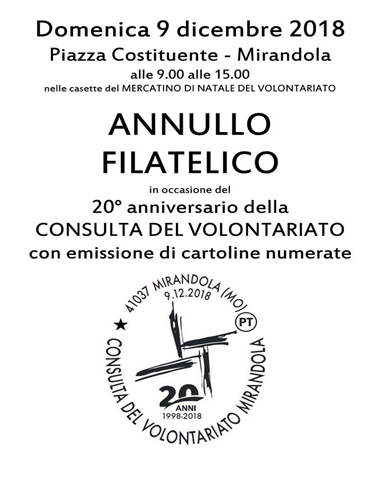 9 Dicembre – Annullo Filatelico