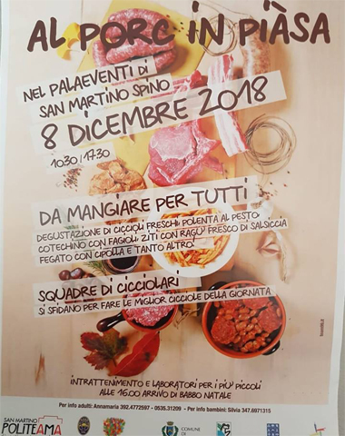 8 Dicembre – Al Porc in Piàsa