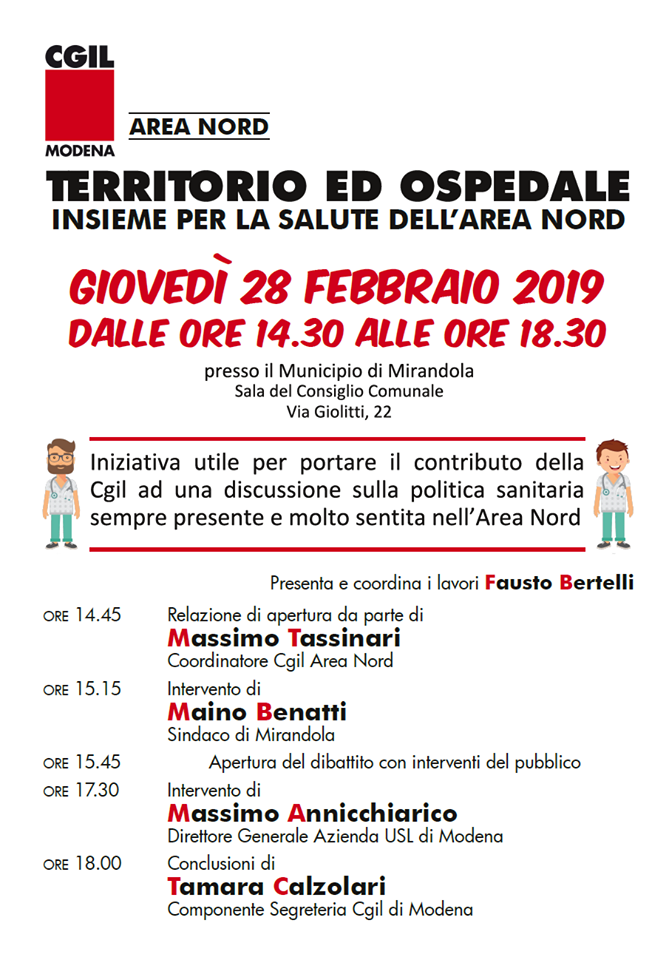 28 Febbraio – Territorio e Ospedale…