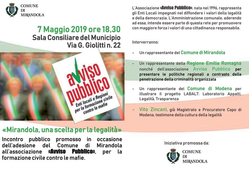 7 Maggio – “Avviso Pubblico” cos’è.