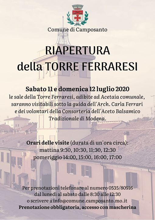 11/12 Luglio – Riapertura della “Torre Ferraresi”