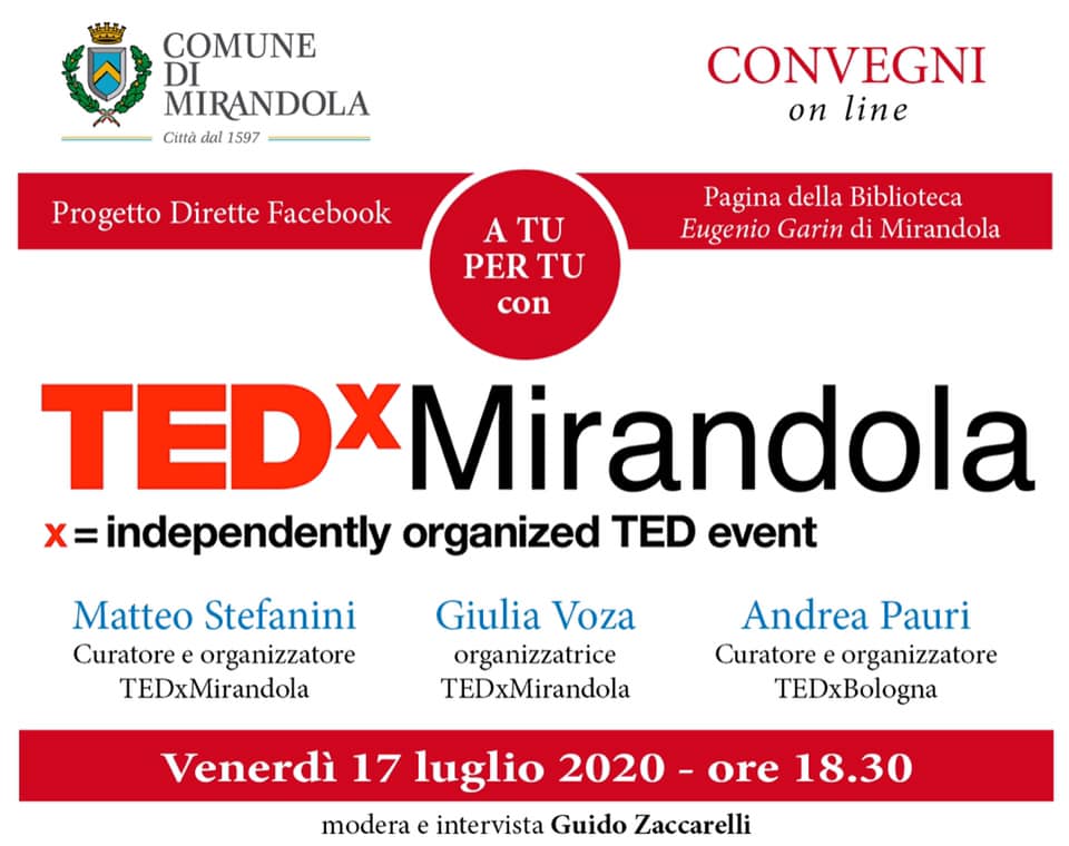 17 Luglio – TEDx