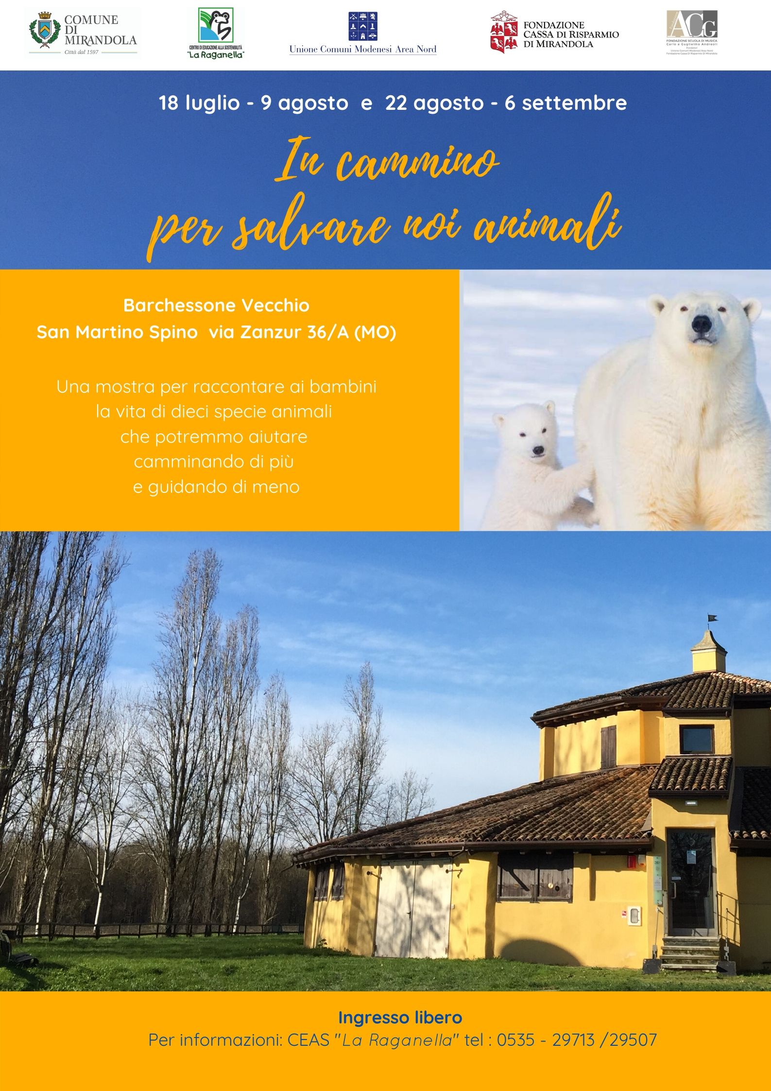 18 Luglio – Mostra “In cammino per salvare noi animali”