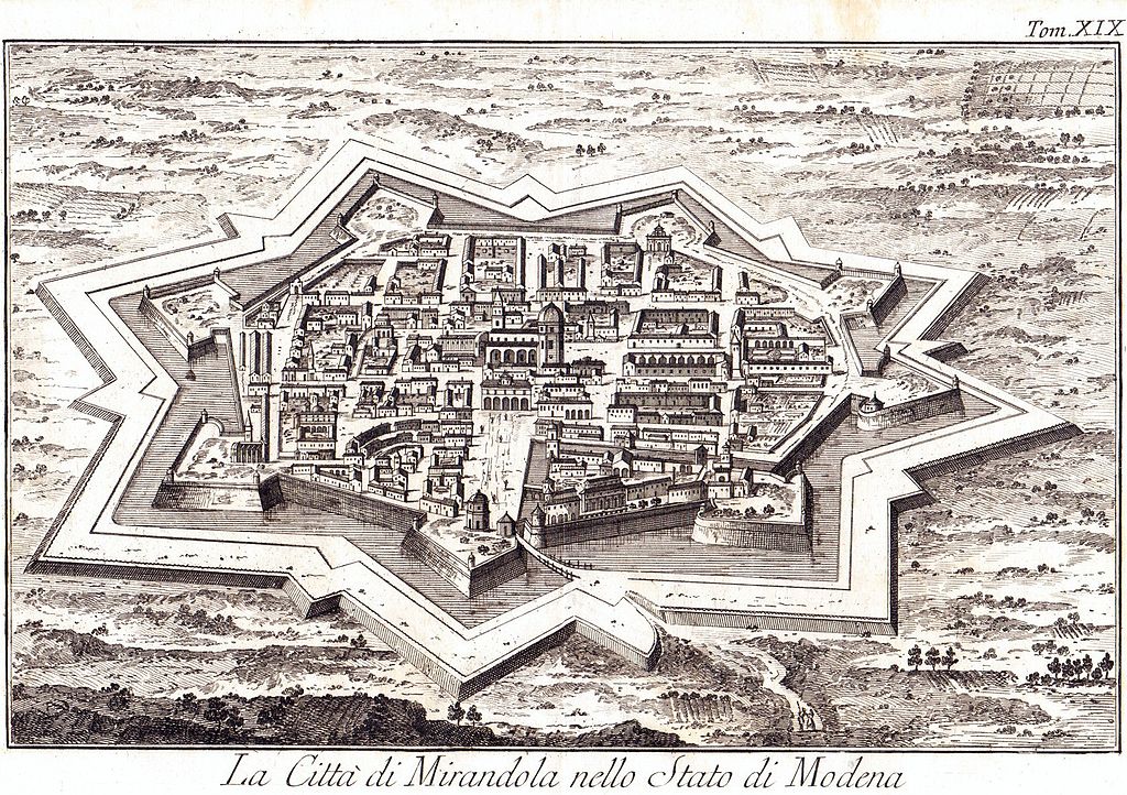 Mirandola – Fasi evolutive del Centro Storico