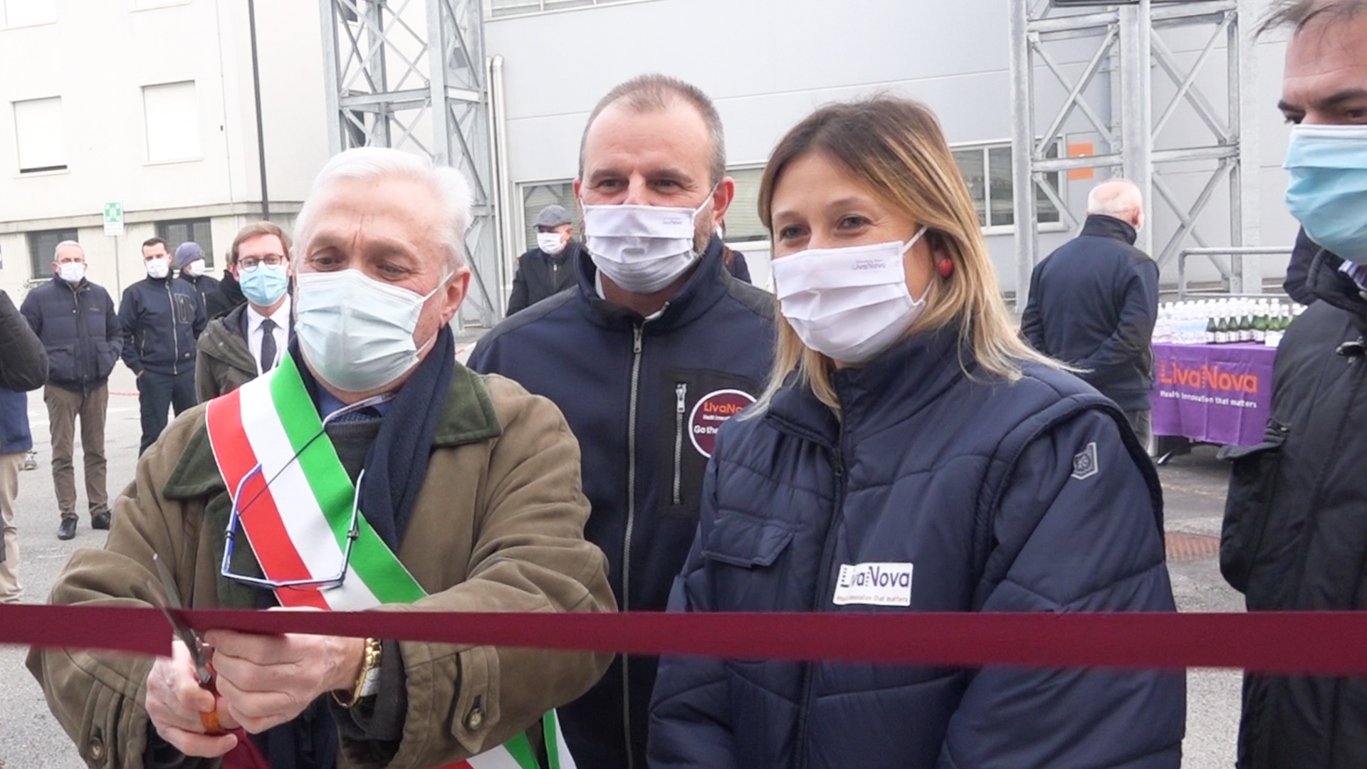 Mirandola – Il Sindaco Greco in visita alla LivaNova