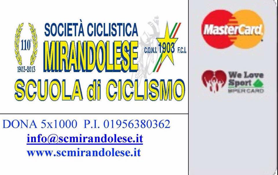 Comunicazione della “Societa’ Ciclistica Mirandolese 1903”