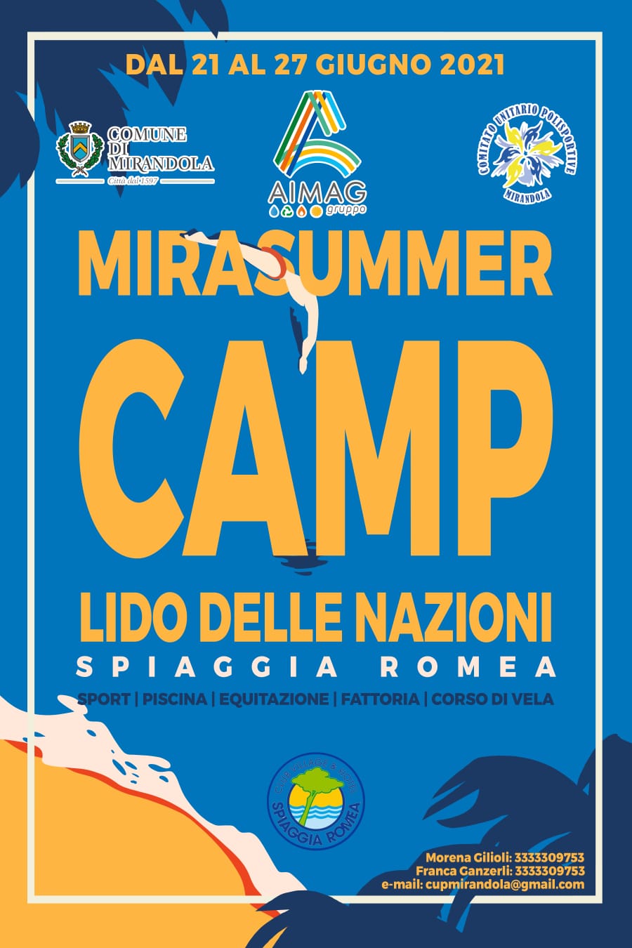 Dal 21 al 27 Giugno – Mirasummer Camp al mare