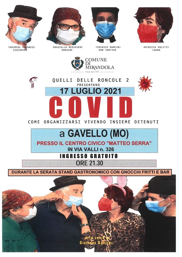 Sabato 17 Luglio a Gavello – Spettacolo teatrale di “Quelli delle Roncole2”