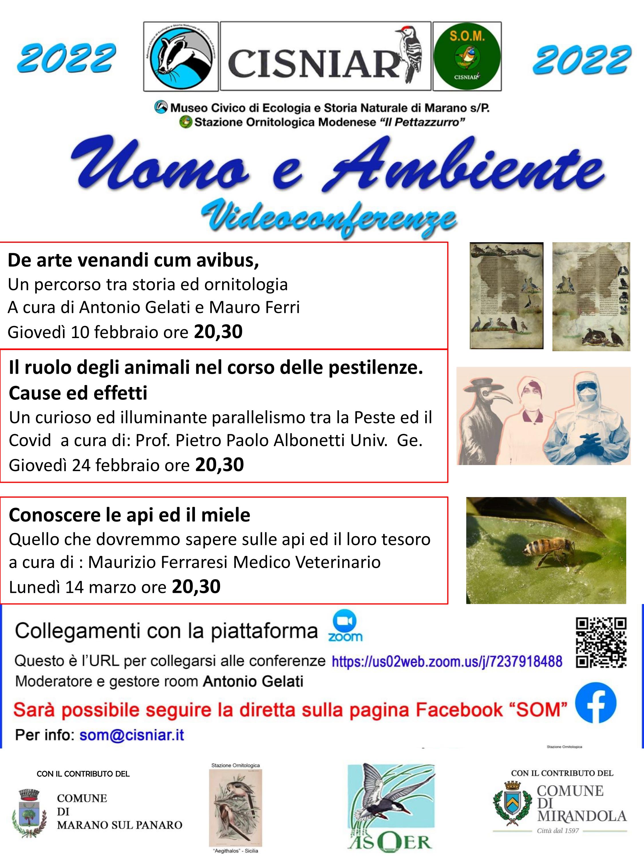 Da Giovedì 10 Febbraio – Videoconferenze ” Uomo e Ambiente”