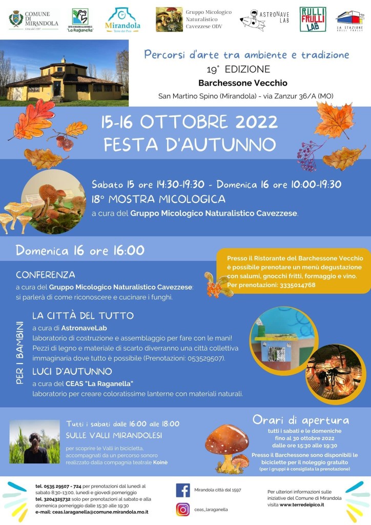 15/16 Ottobre a San Martino Spino - Festa d' Autunno