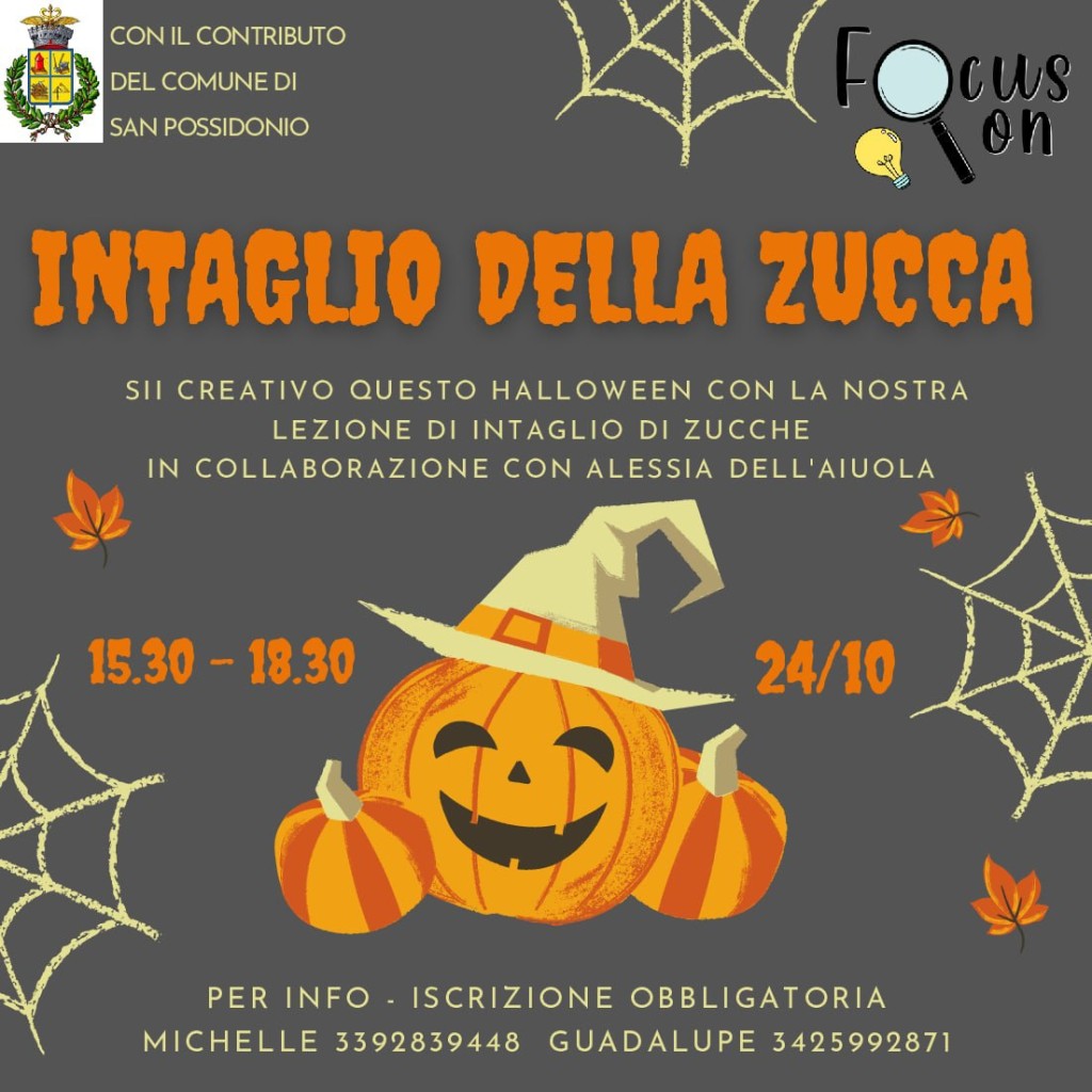 Lunedì 24 Ottobre a San Possidonio - Intaglio della Zucca