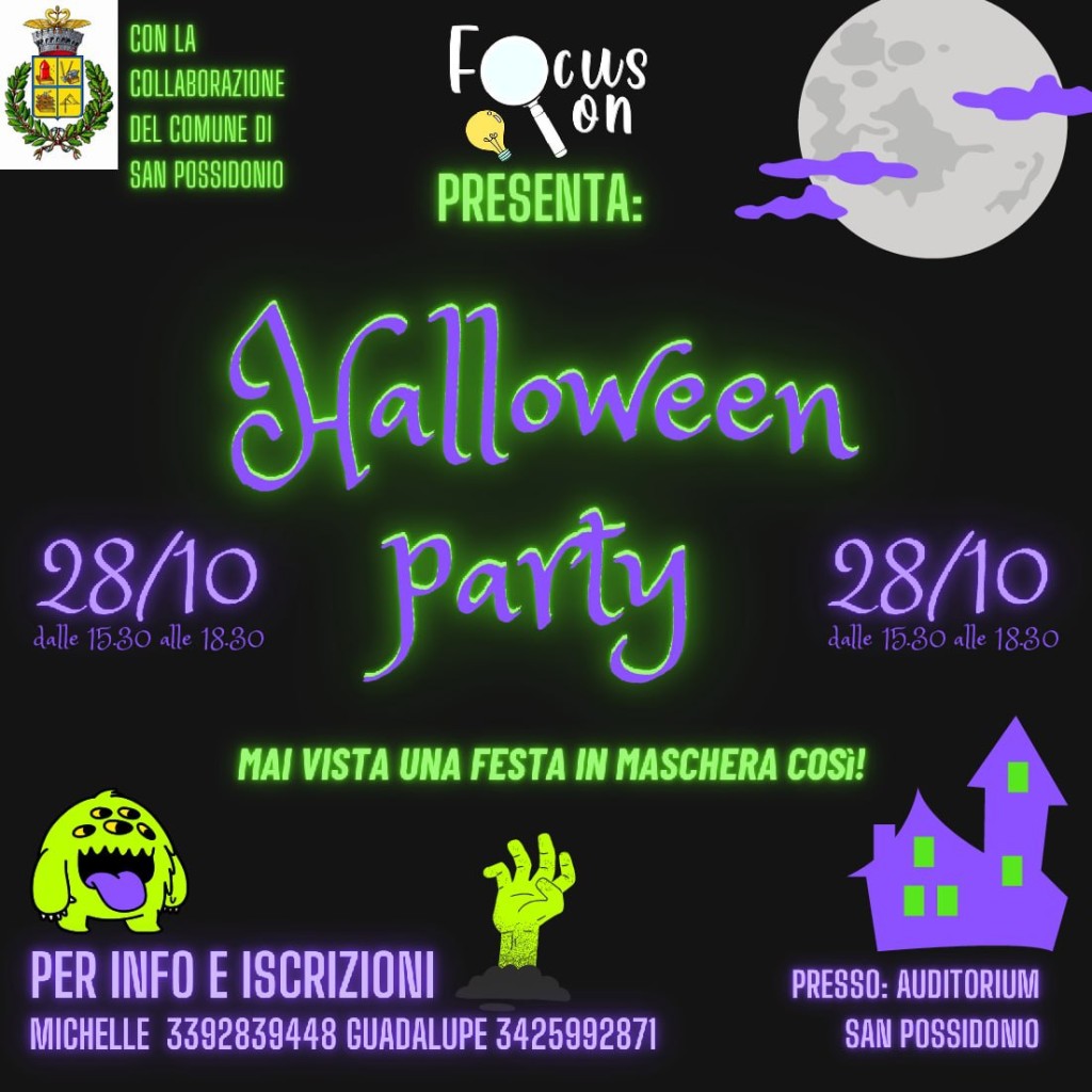 Venerdì 28 Ottobre a San Possidonio - Halloween Party