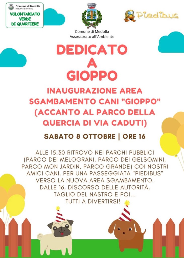 Sabato 8 Ottobre a Medolla - Dedicato a Gioppo