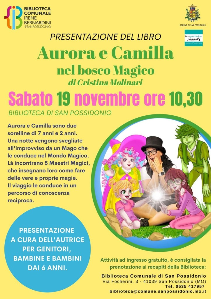 Sabato 19 Novembre a San Possidonio - Presentazione del libro...