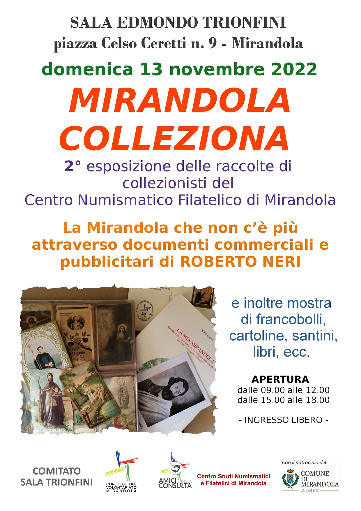 Domenica 13 Novembre – Mirandola colleziona