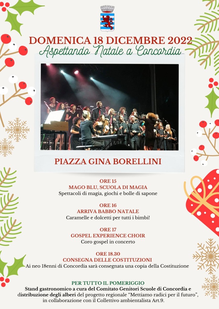 Da sabato 17 Dicembre - Natale a Concordia