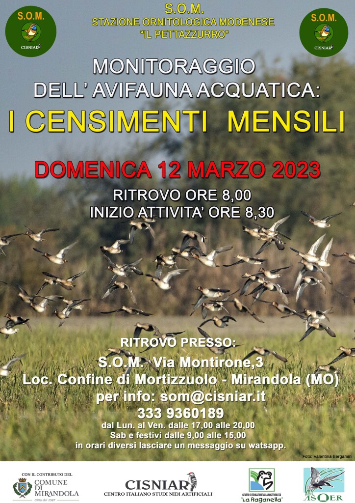 Domenica 12 Marzo S.O.M.- Censimenti mensili