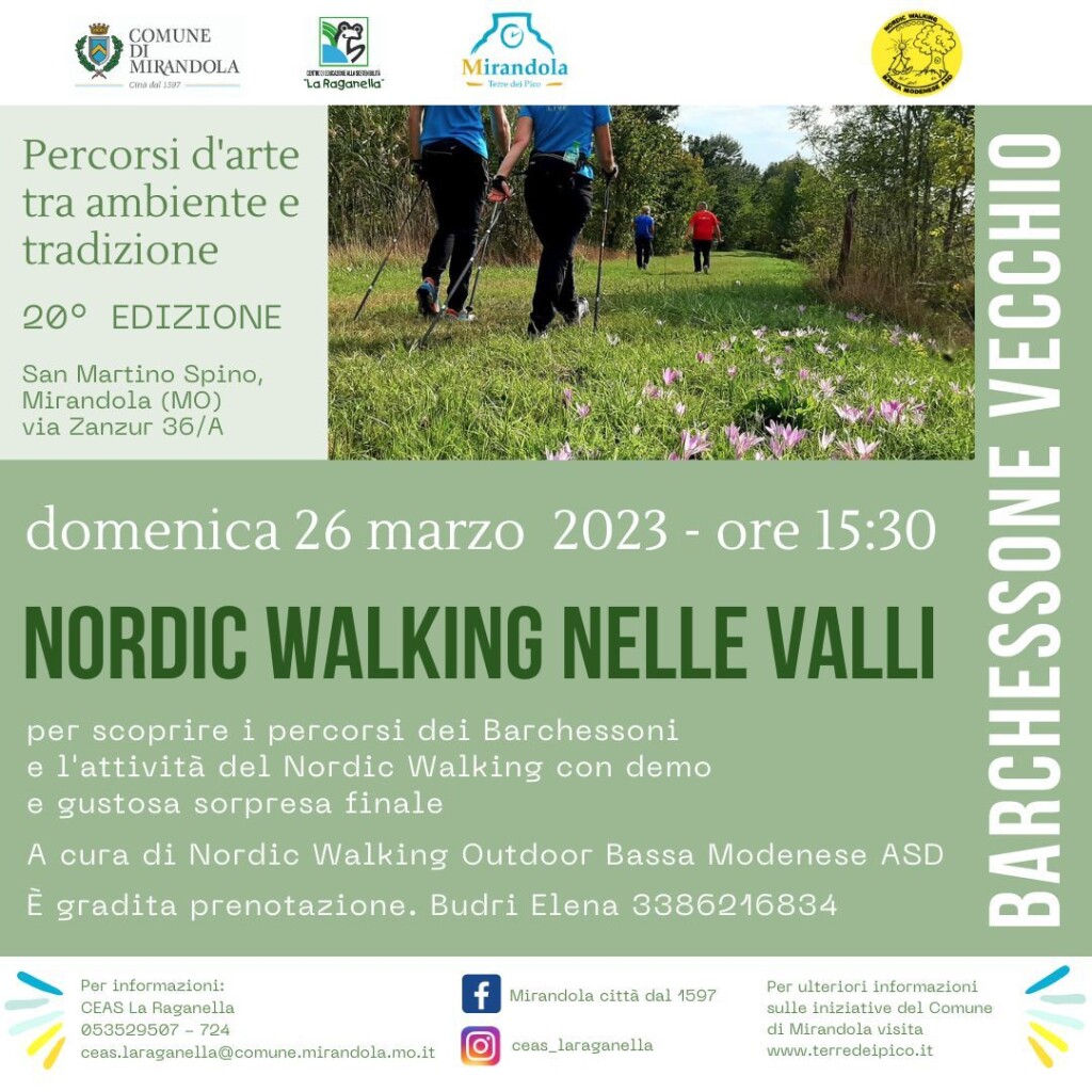 Domenica 26 Marzo - Nordic Walking nelle Valli