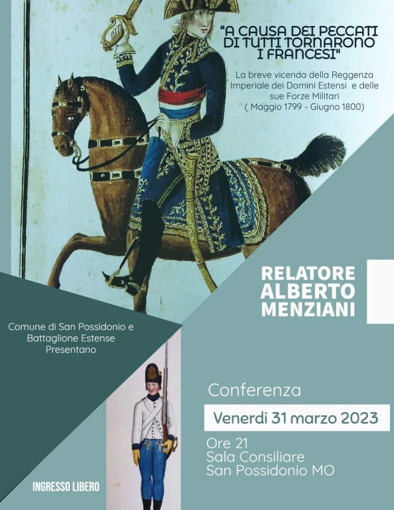 Venerdì 31 Marzo a San Possidonio - Conferenza....