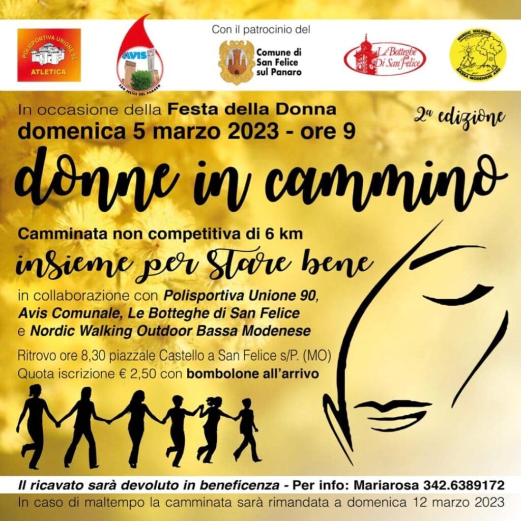 Domenica 5 Marzo a San Felice - Donne in cammino