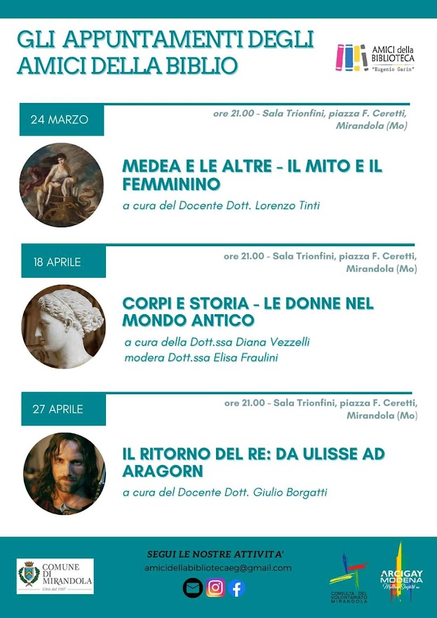 Giovedì 27 Aprile a Mirandola - Il ritorno del Re: da Ulisse ad Aragon