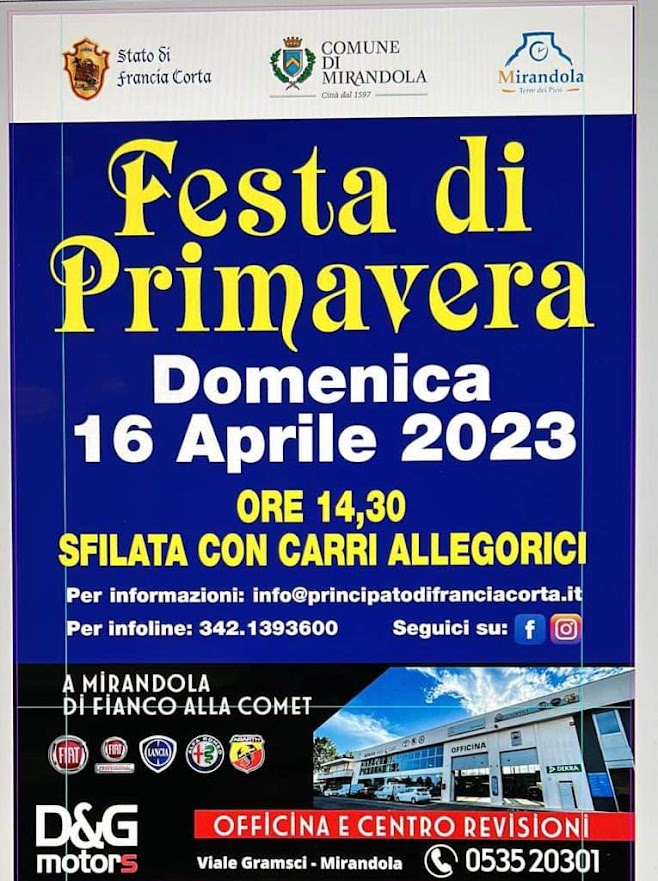 Domenica 16 Aprile a Mirandola - Festa di Primavera