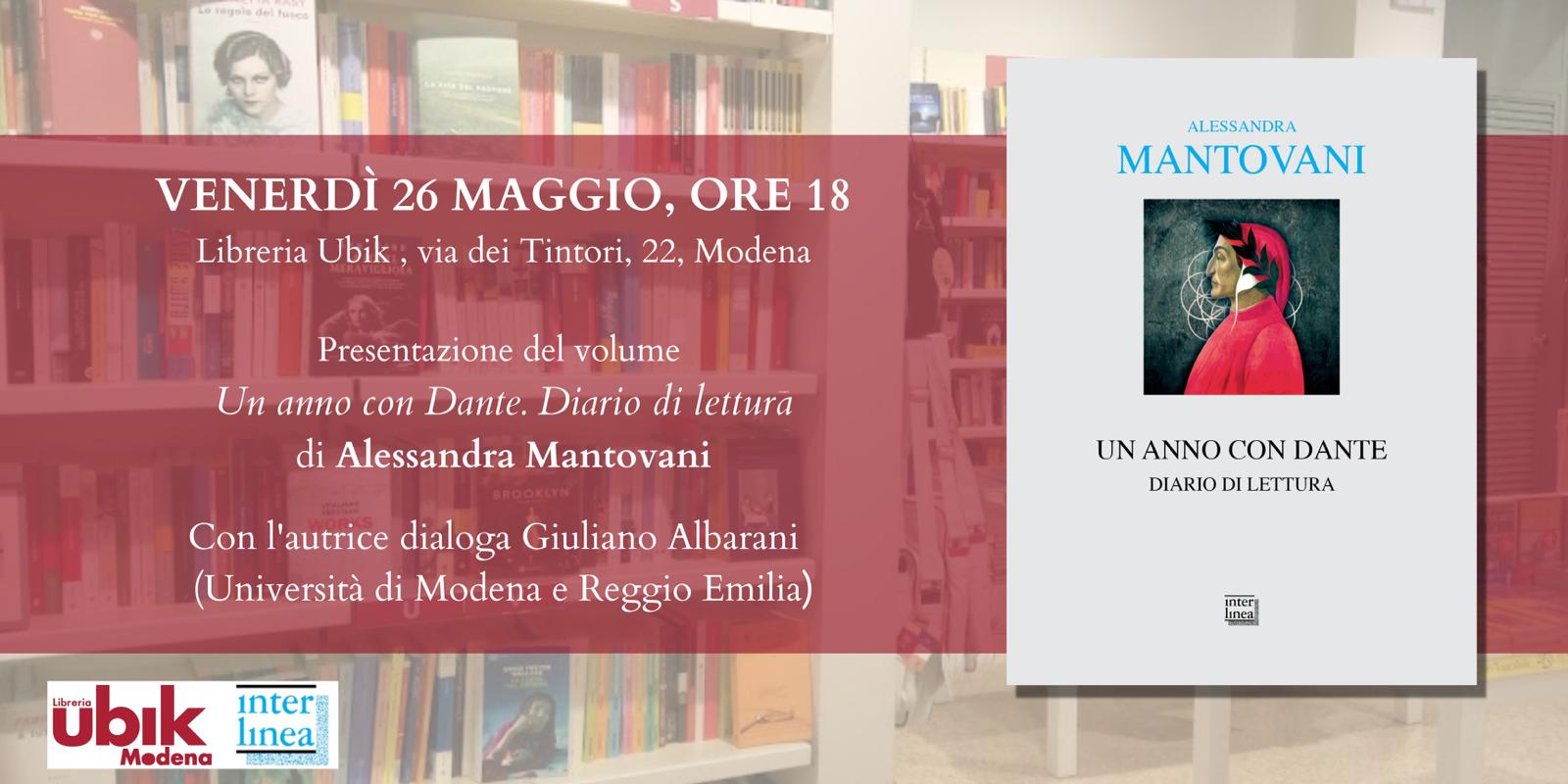 Venerdì 26 Maggio a Modena – Presentazione del libro……