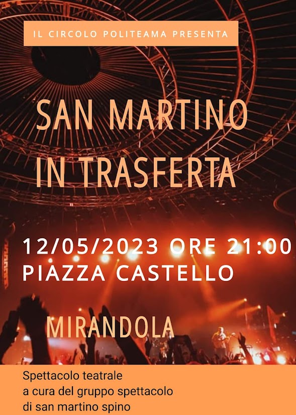 Venerdì 12 a Mirandola – San Martino in trasferta