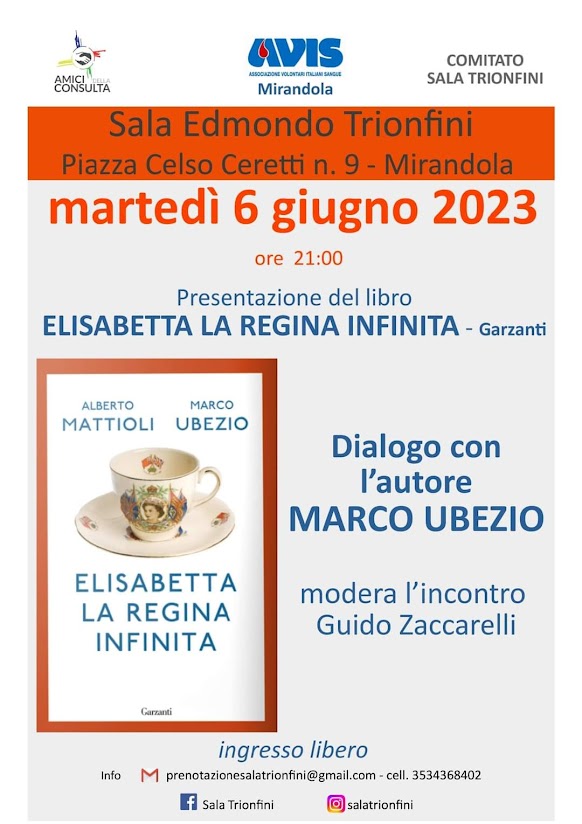 Martedì 6 Giugno a Mirandola – Presentazione del libro…….