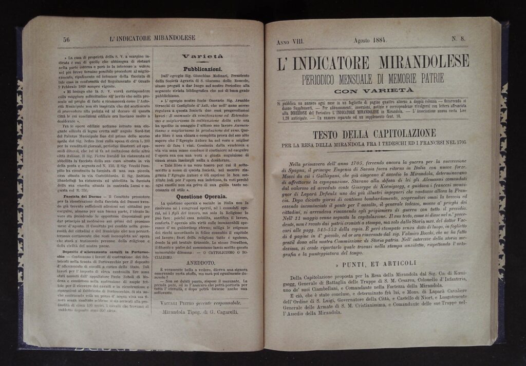 Nella primavera dell’ anno 1705, fervendo ancora la guerra per la successione di Spagna, il principe Eugenio di Savoia facea ritorno in Italia con nuove forze........