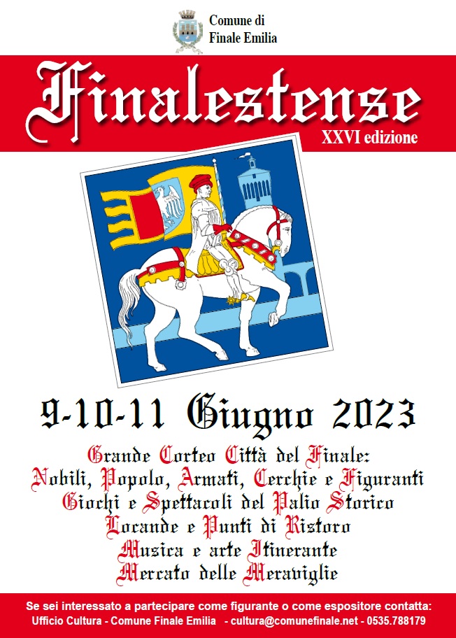 9/10/11 Giugno a Finale Emilia – Finalestense 2023