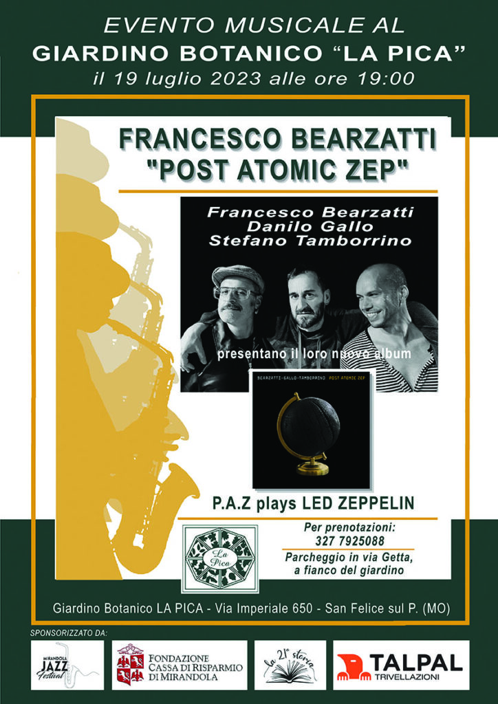 19 Luglio - Evento musicale Giardino Botanico "La Pica"