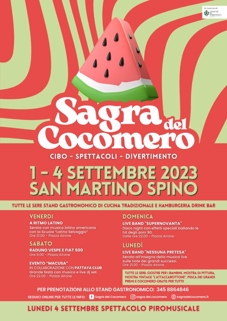 Dal 1 Settembre a San Martino Spino - Sagra del Cocomero