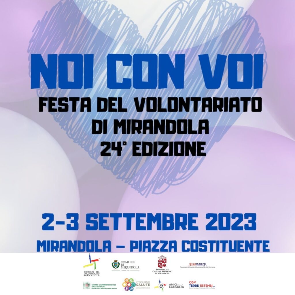 2/3 Settembre a Mirandola - Festa del Volontariato