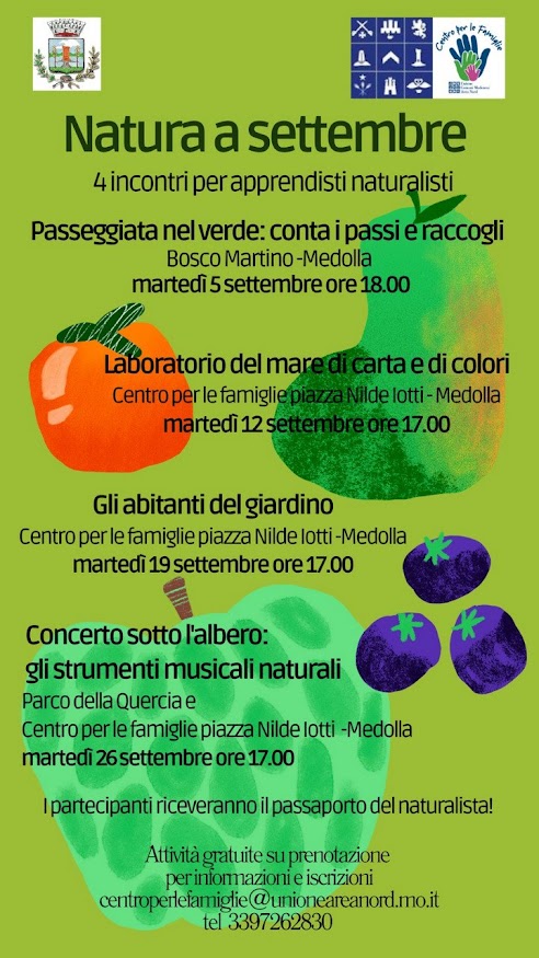 A Medolla - Natura a Settembre - 4 Incontri per apprendisti naturalisti