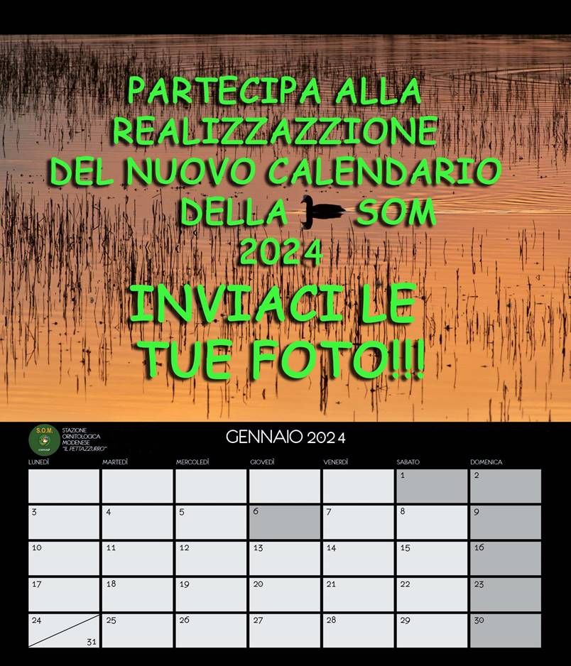 S.O.M – Partecipa al nuovo calendario 2024