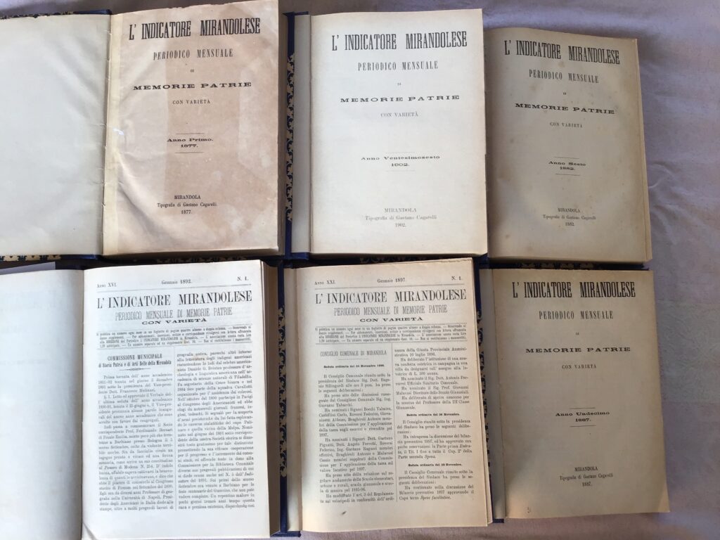 L’Indicatore Mirandolese esce per la prima volta nel febbraio del 1877 come giornale mensile di cronaca locale o, per dirla come allora, come.......