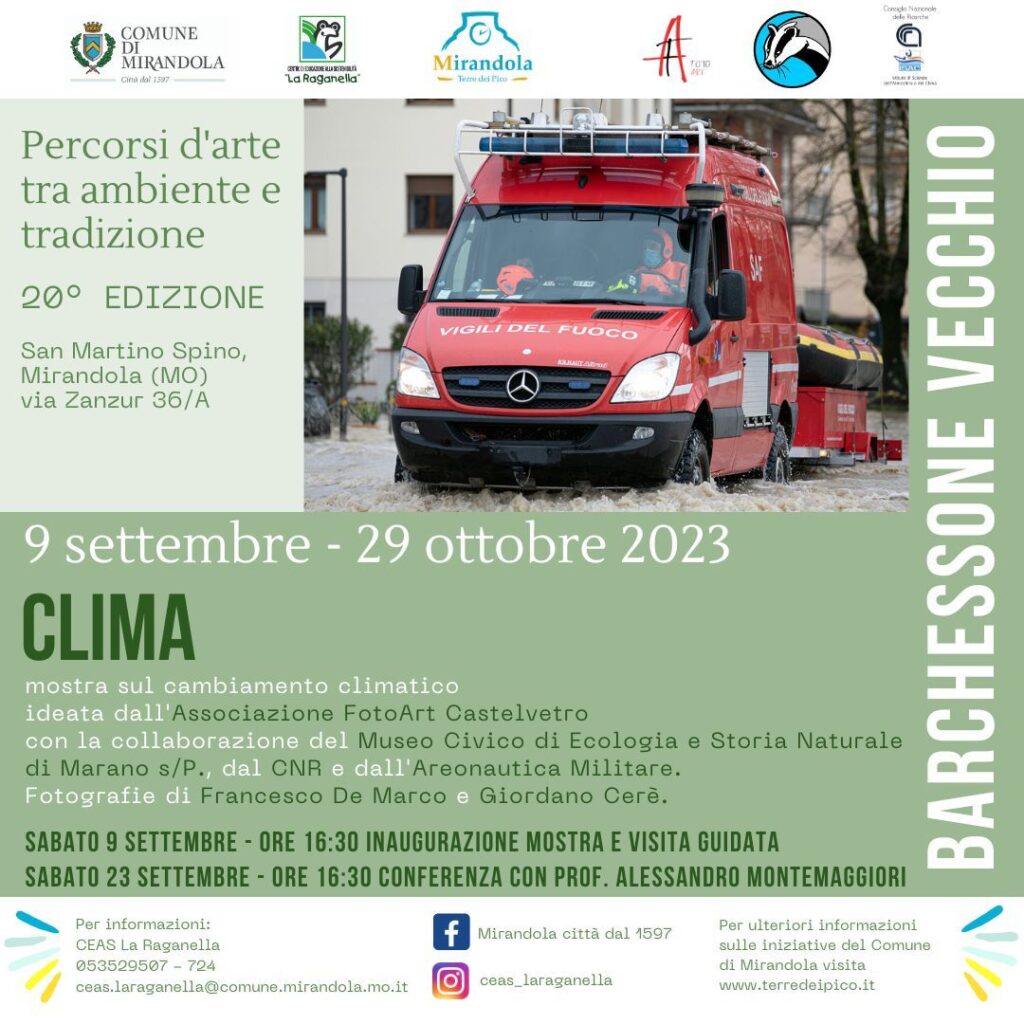 Dal 9 Settembre a San Martino Spino - Mostra sul Cambiamento Climatico