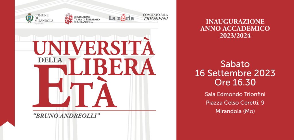 Università della Libera Età - 2023/24 - Il programma completo