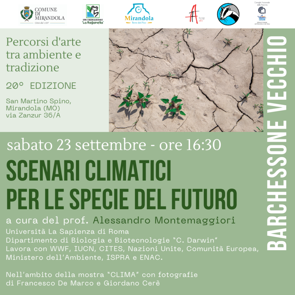 23 Settembre a San Martino Spino - Scenari climatici per le specie del futuro