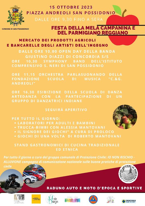 15 Ottobre a San Possidonio – Festa della Mela Campanina e del Parmigiano Reggiano